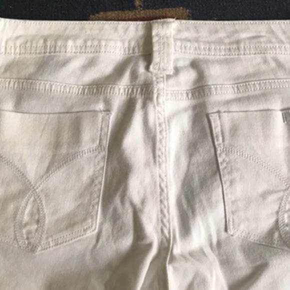 Calvin Klein White Skinny Crop Denim Jeans 28/6 - Picture 3 of 4